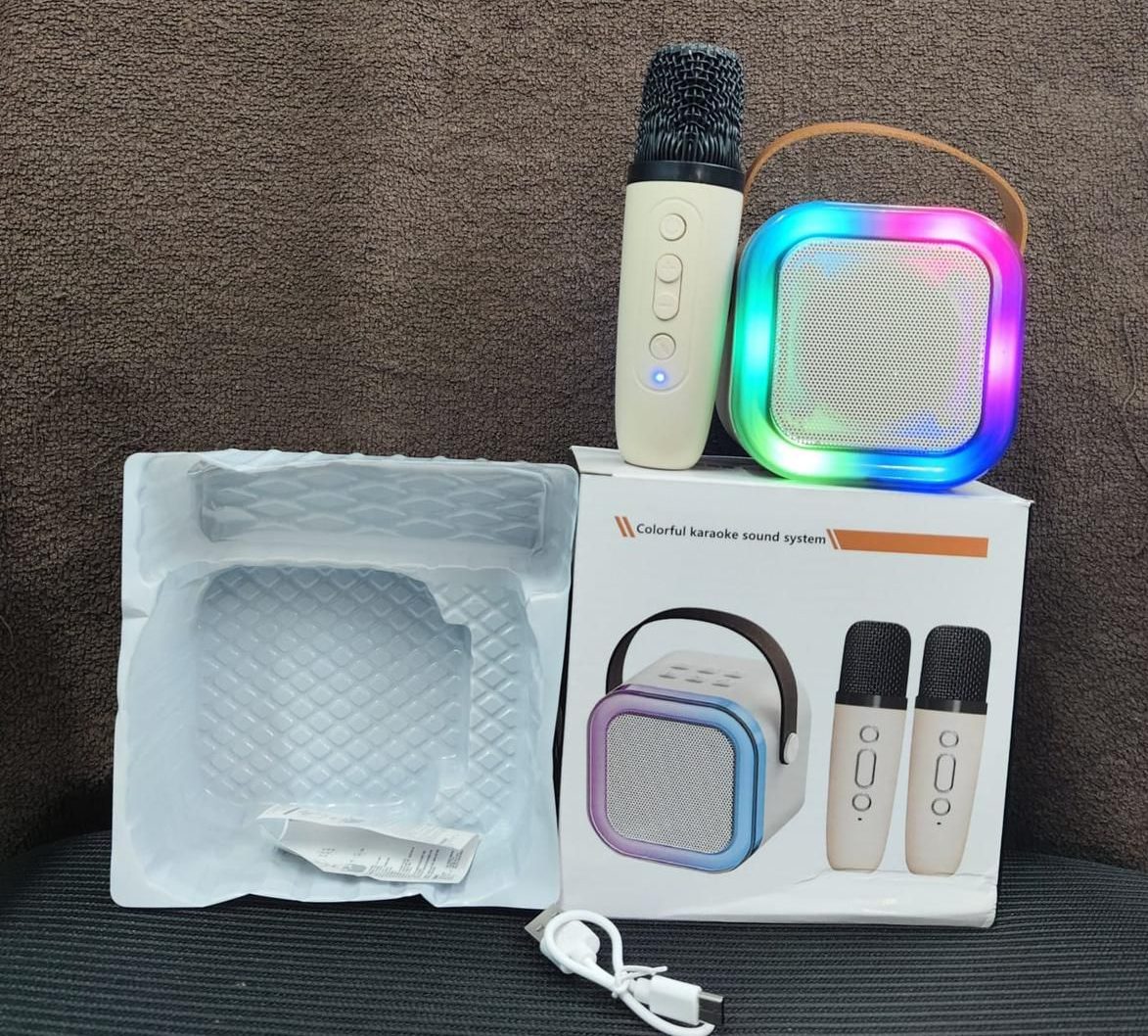 K12 RGB Bluetooth Speaker With Karaoke ๐ค Mic
