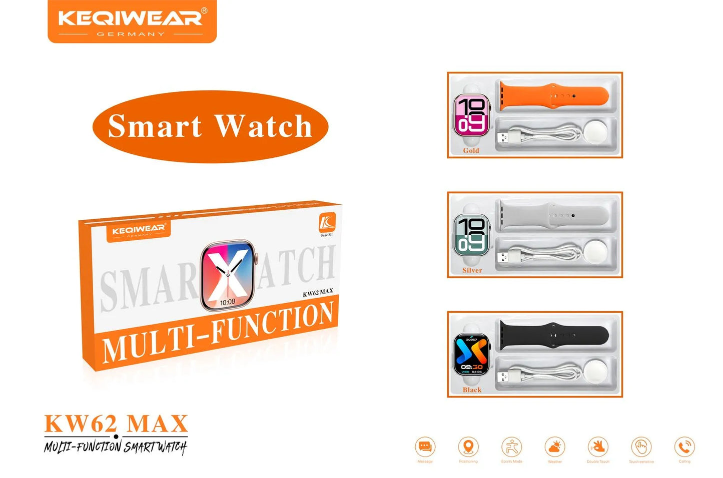 KEQIWEAR KW62-MAX Original SmartWatch