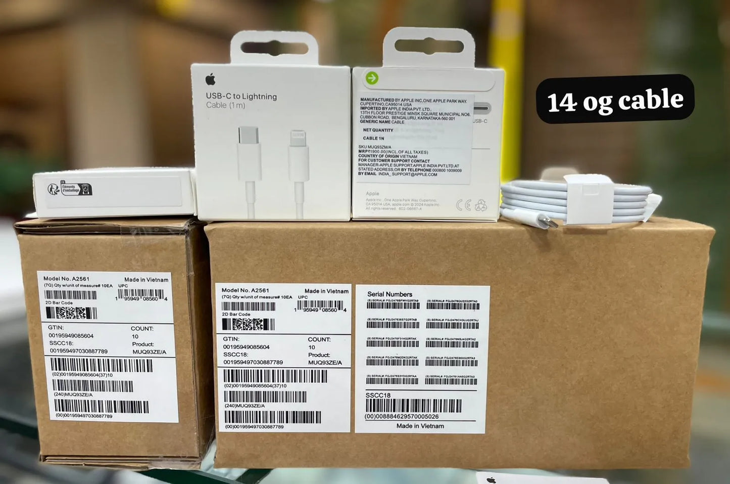 iFone 14 Og (C to Lightning) Cable โ Master Quality