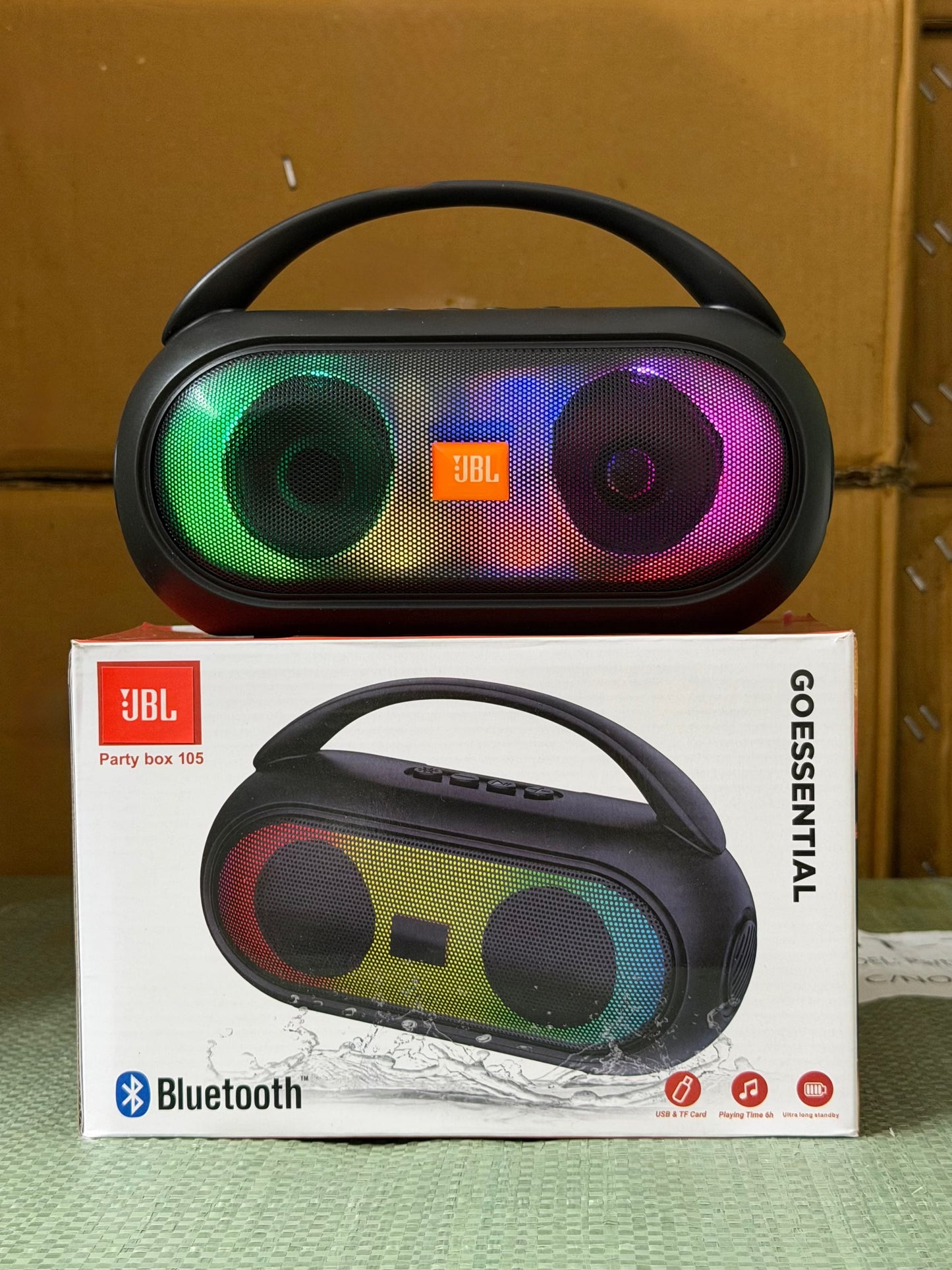 JBL Go Essential Party Box 105 RGB Bluetooth Speaker