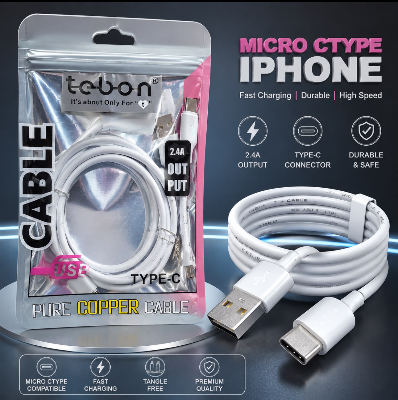 TEBON IMPOTED C TYPE CABEL