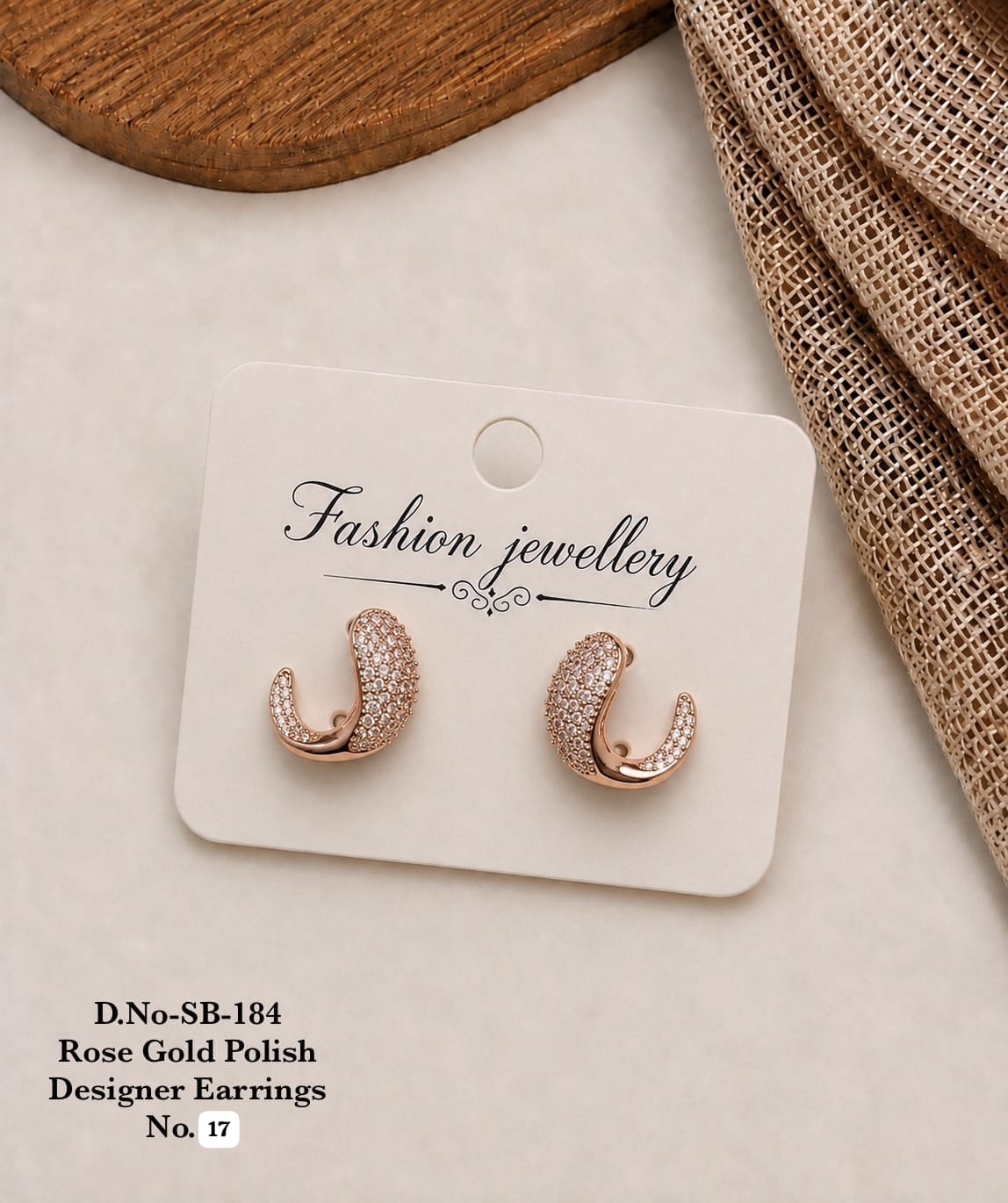 Rose Gold Polish Designer Earrings A Perfect Blend of Elegance and Glamour ✨
