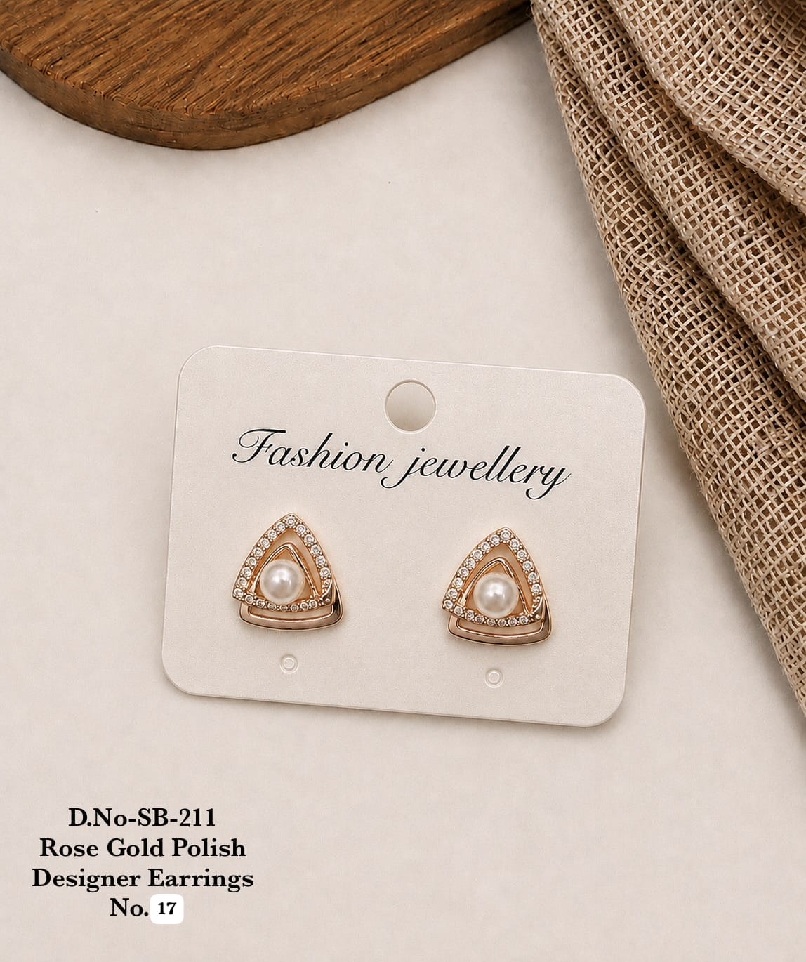 Rose Gold Polish Designer Earrings A Perfect Blend of Elegance and Glamour ✨