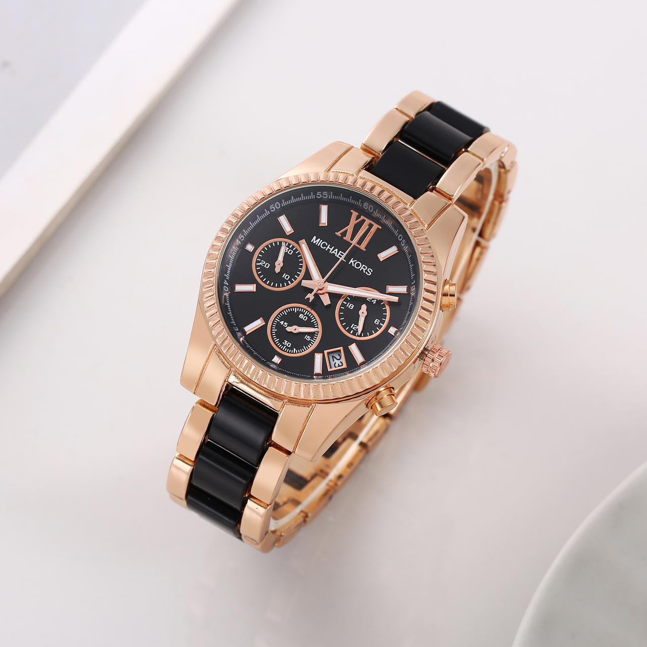 Mk ladies watch all crono and date working