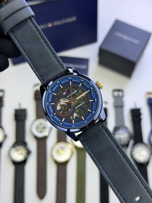 *TOMMY HILFIGER AUTOMATIC SKELETON WATCH*