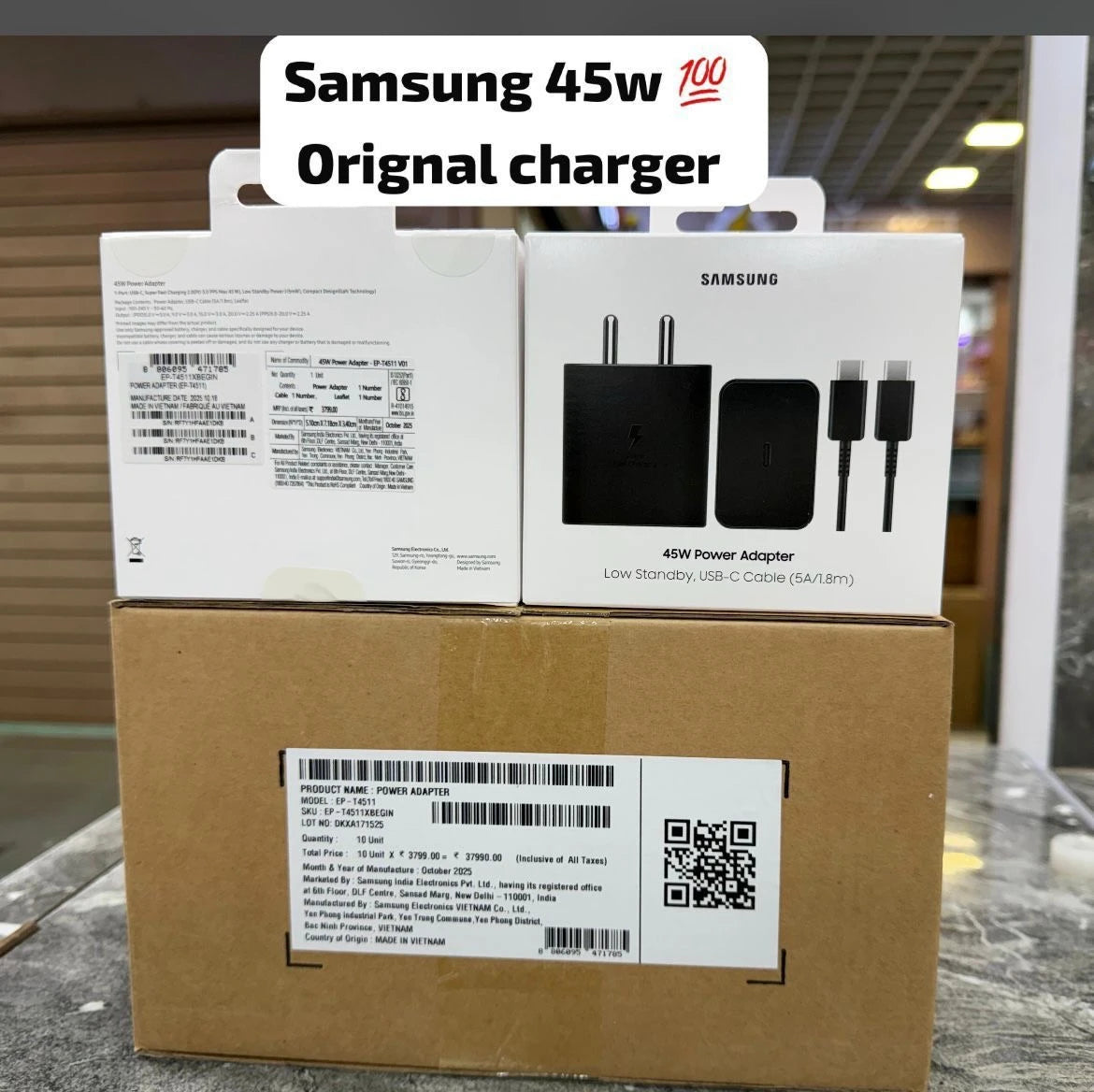 Svm 45w care og charger