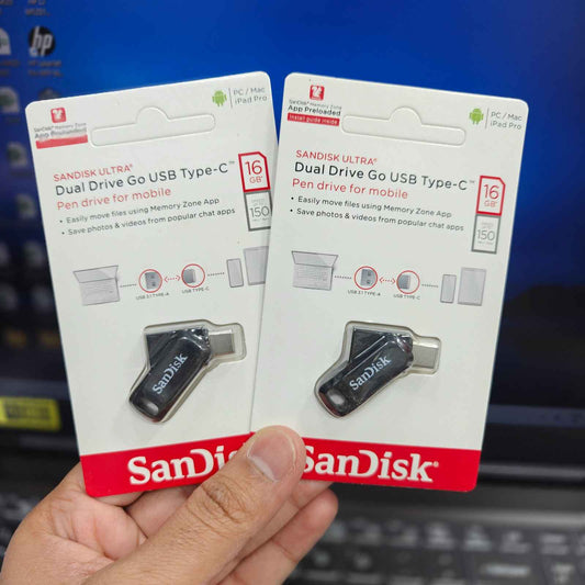 16 GB Dual Drive Pendrive (Type-C OTG)