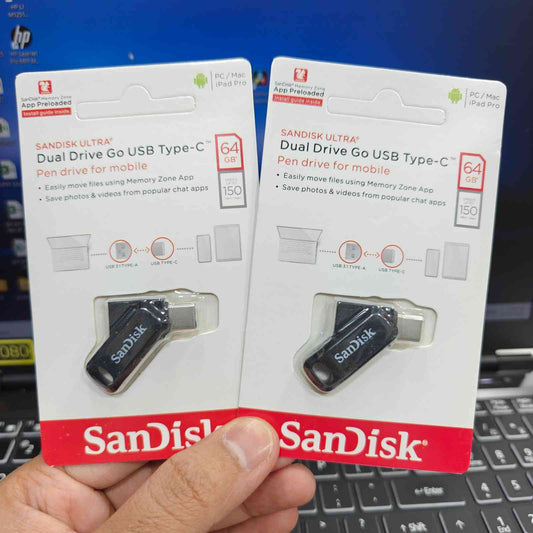 64 GB Dual Drive Pendrive (Type-C OTG)