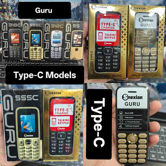 Snexian Guru Series (Type-C) Keypad Phones
