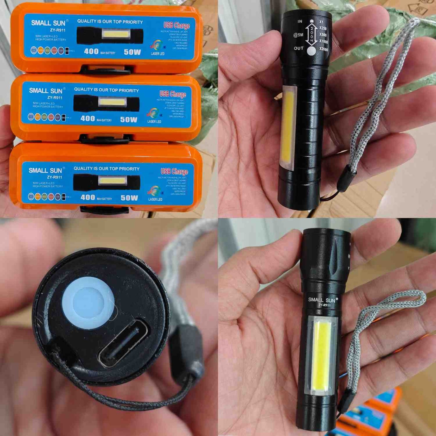 Small Sun (ZY-R911) Mini Metal Torch