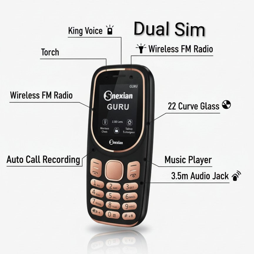 Snexian Bold 310 Clear Series Keypad Mobile Phone