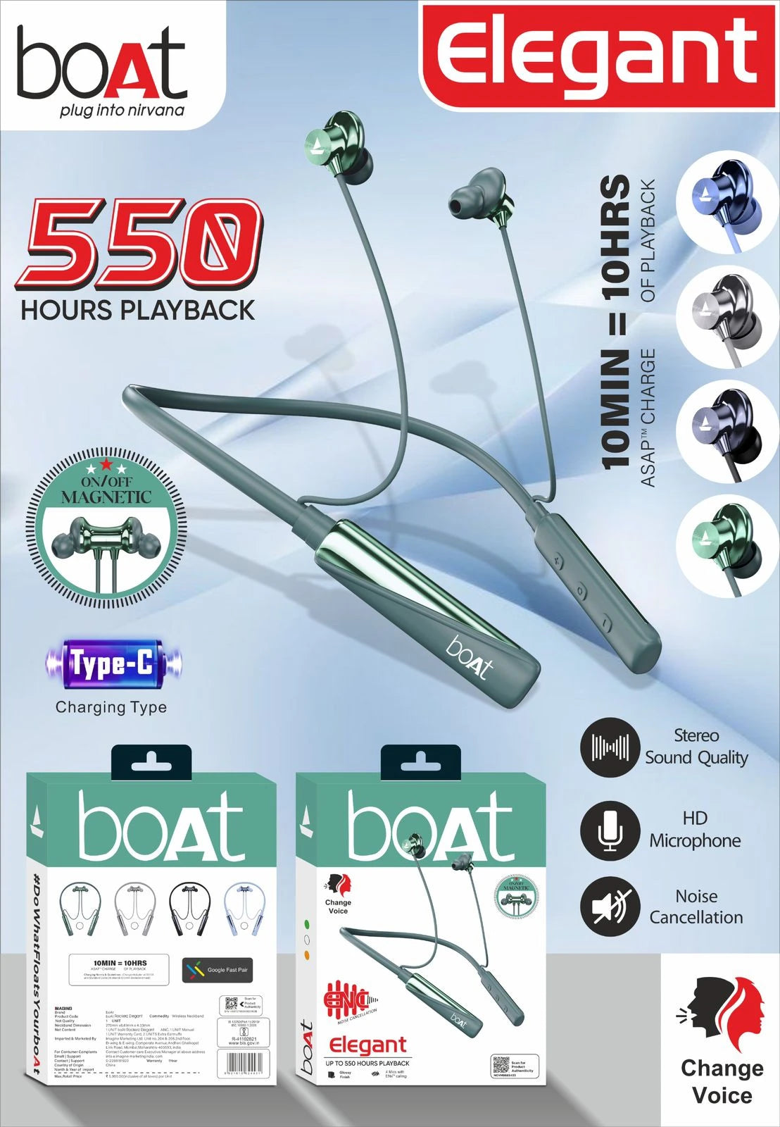 Bt Elegant Premium Wireless Neckband