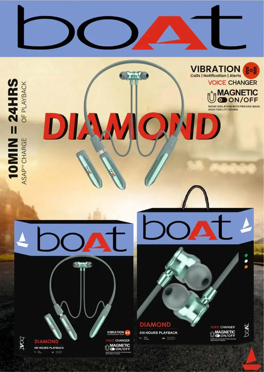 Bt Diamond Dual battery Neckband