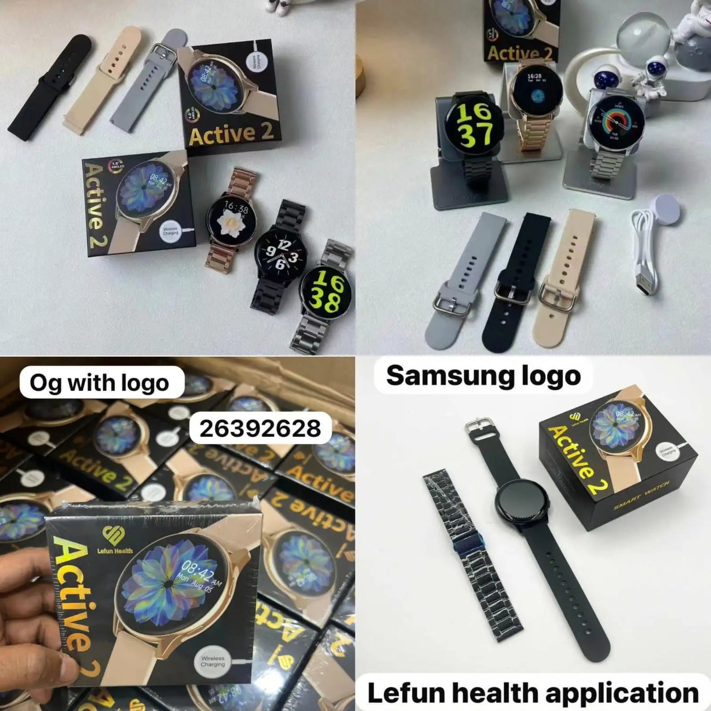 Svmsung Galaxy Active 2 Smartwatch With Logo