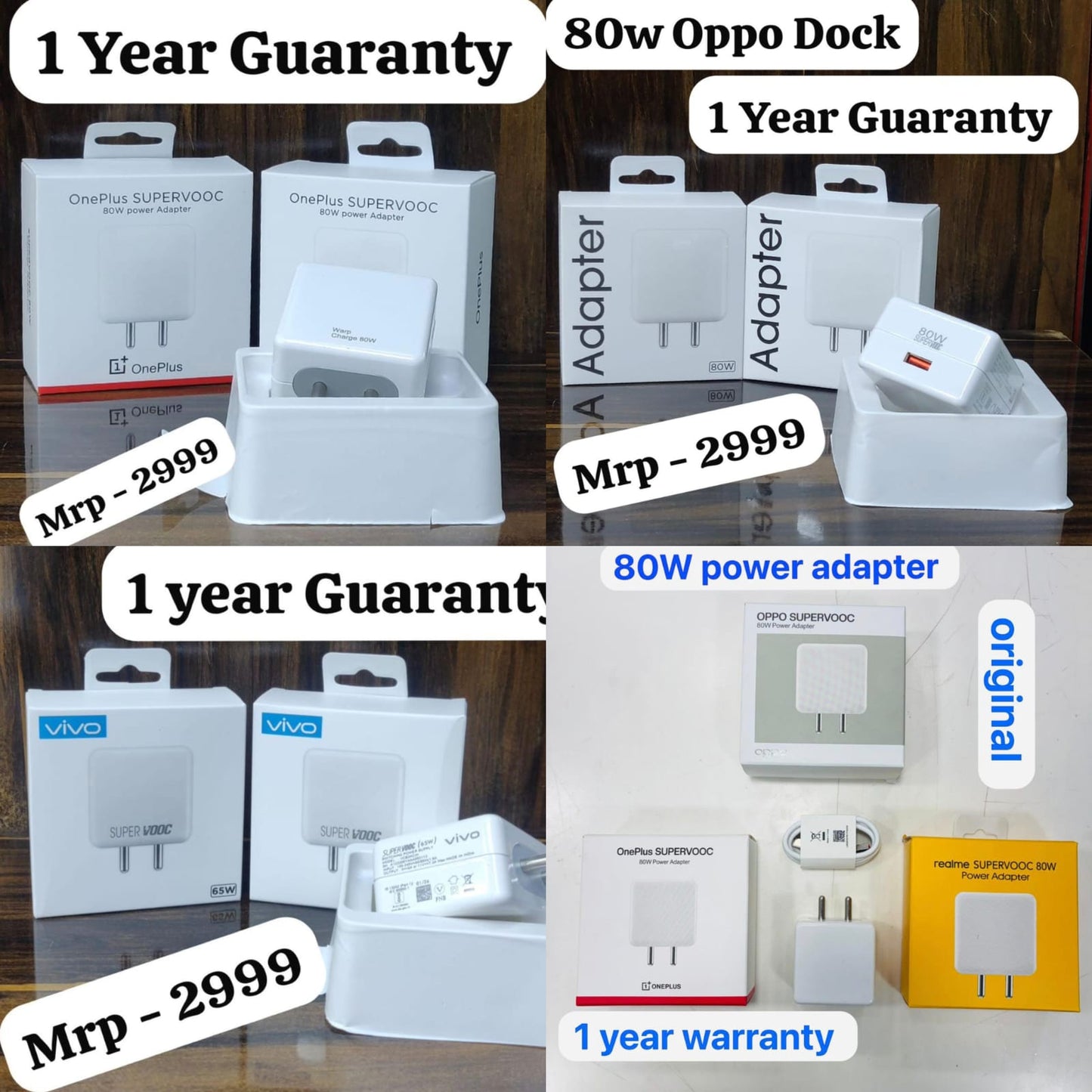 SuperVooc 80w Fast Charger With 6 Months Warranty