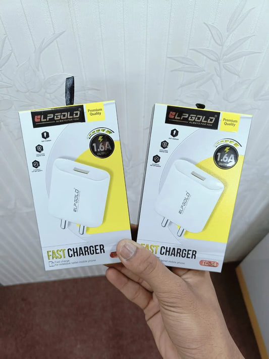 Lp Gold TC-54 V8 Smart Charger With Data Cable ( 6 Months Warranty )
