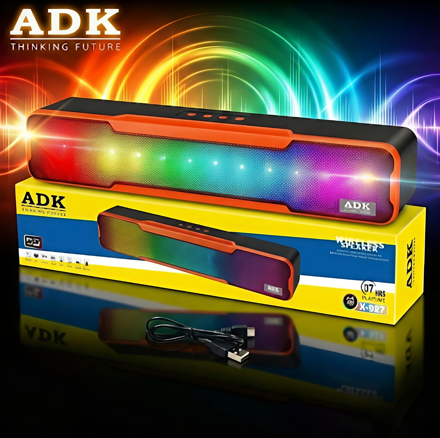 Adk X-927 RGB Soundbar Speaker