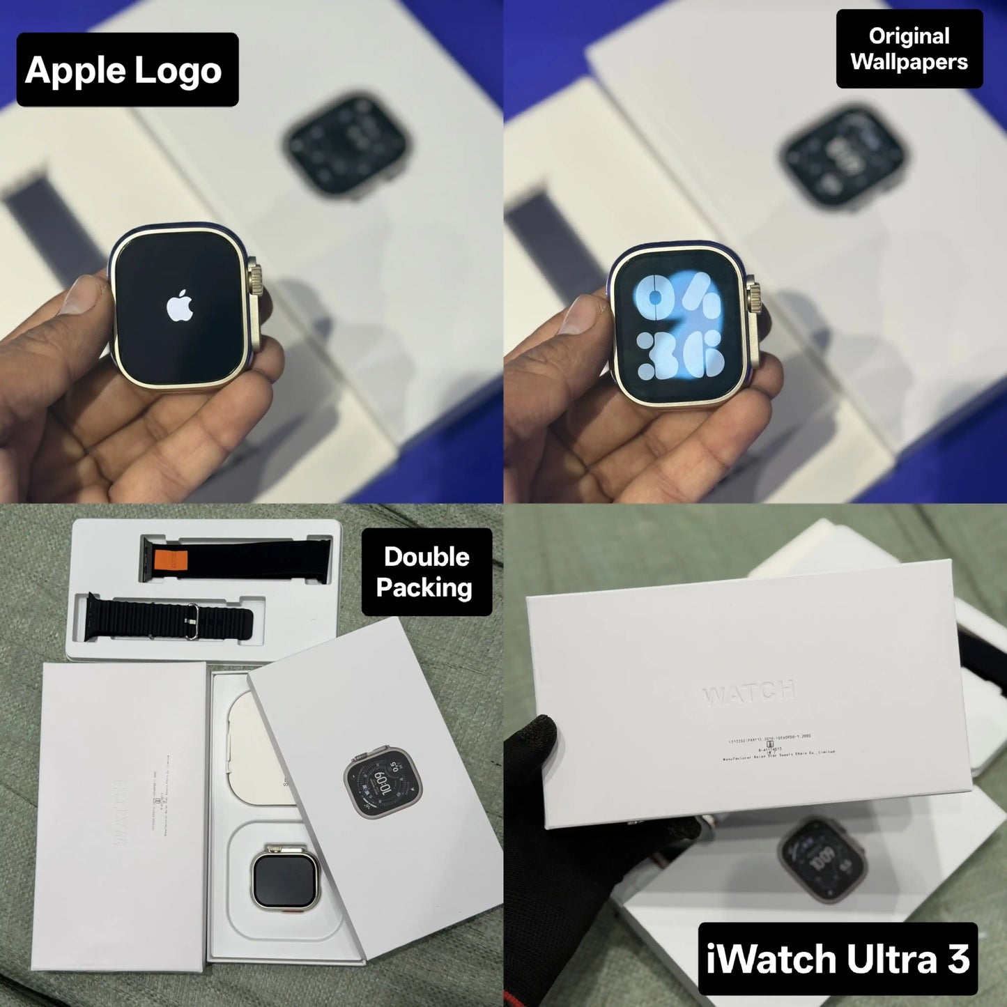Ultra 3 Smartwatch With Apple Logo