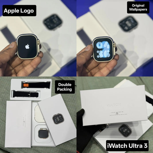 Ultra 3 Smartwatch With Apple Logo