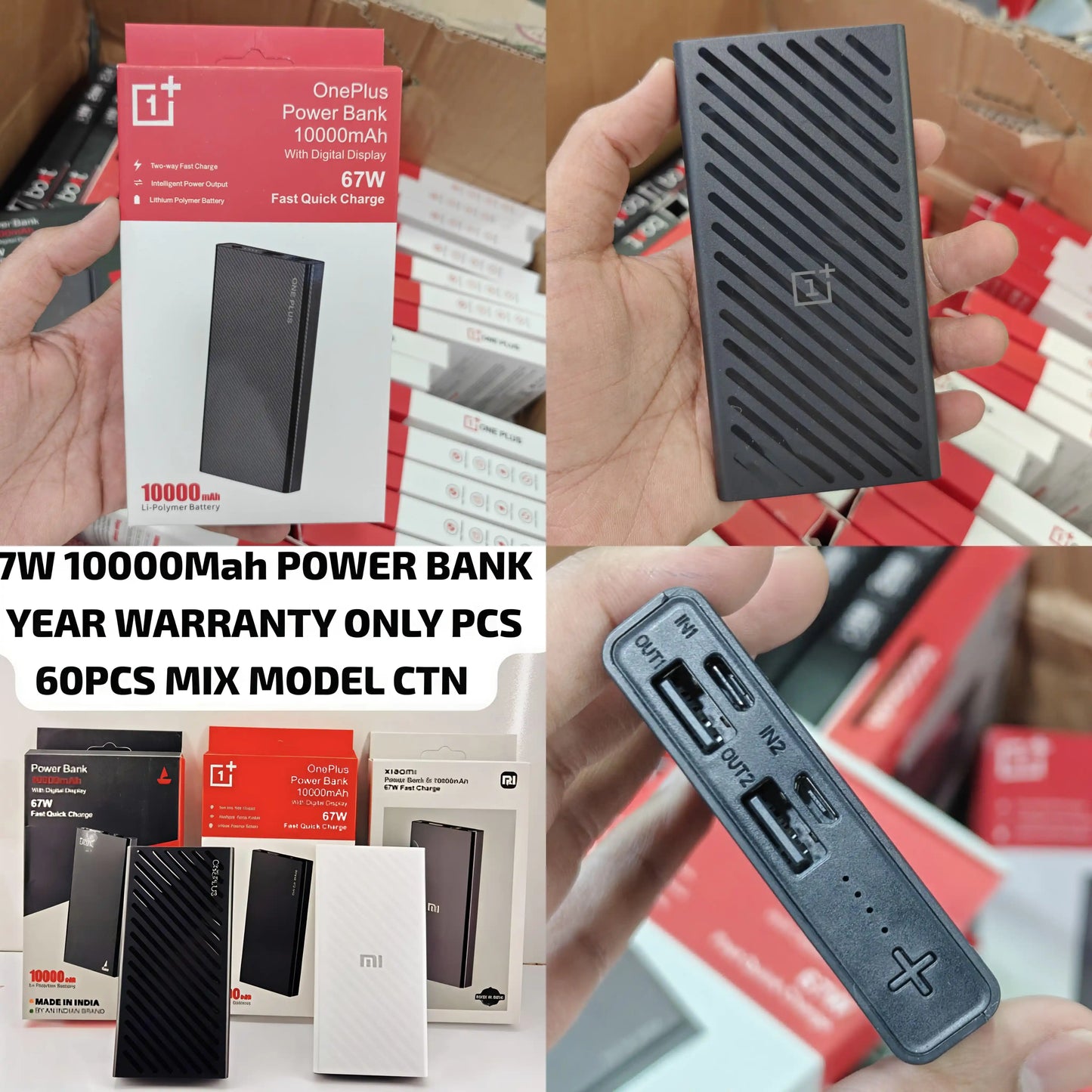 10000 Mah Dual Usb Port Powerbank With 6 Months Warranty (Model 2)