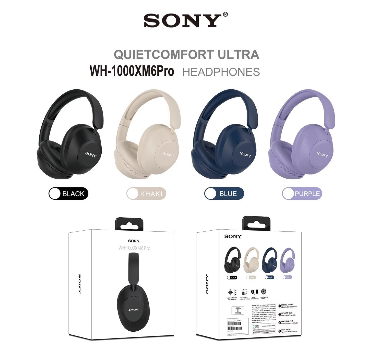 SONY WH-1000XM6Pro High Quality Headphone