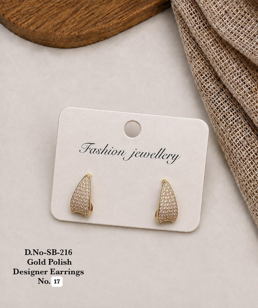 Rose Gold Polish Designer Earrings A Perfect Blend of Elegance and Glamour ✨