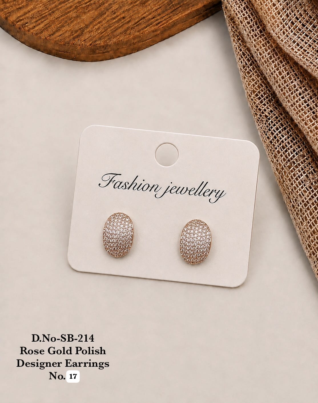 Rose Gold Polish Designer Earrings A Perfect Blend of Elegance and Glamour ✨