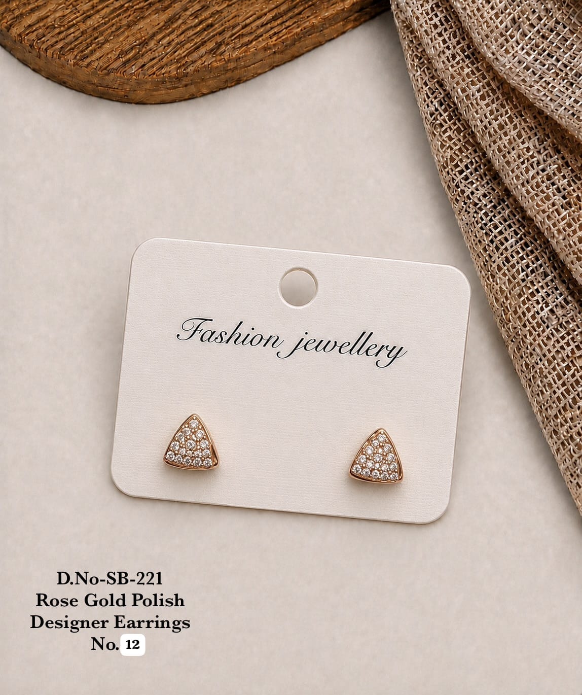 Rose Gold Polish Designer Earrings A Perfect Blend of Elegance and Glamour ✨