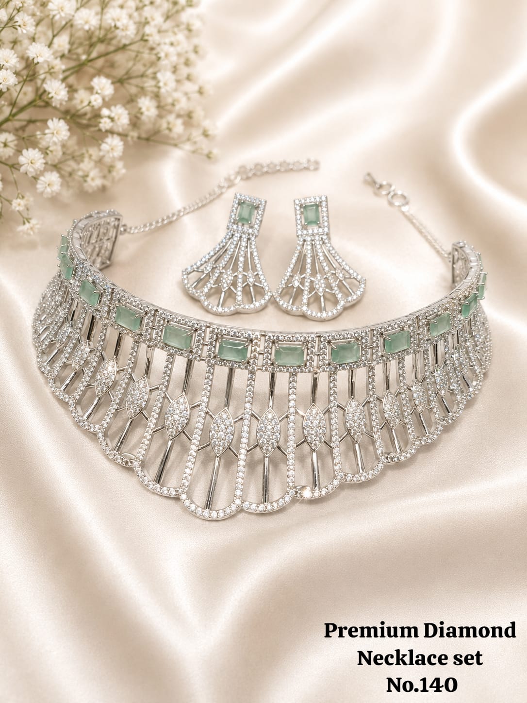 Diamond Necklace Set A perfect blend of luxury, sparkle, and timeless elegance 💎