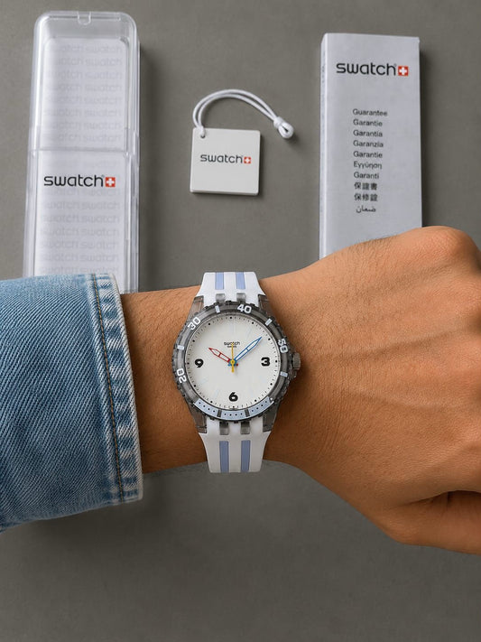 Swatch White,Blue,Red, yellow &amp; Balck Silicone Watch*