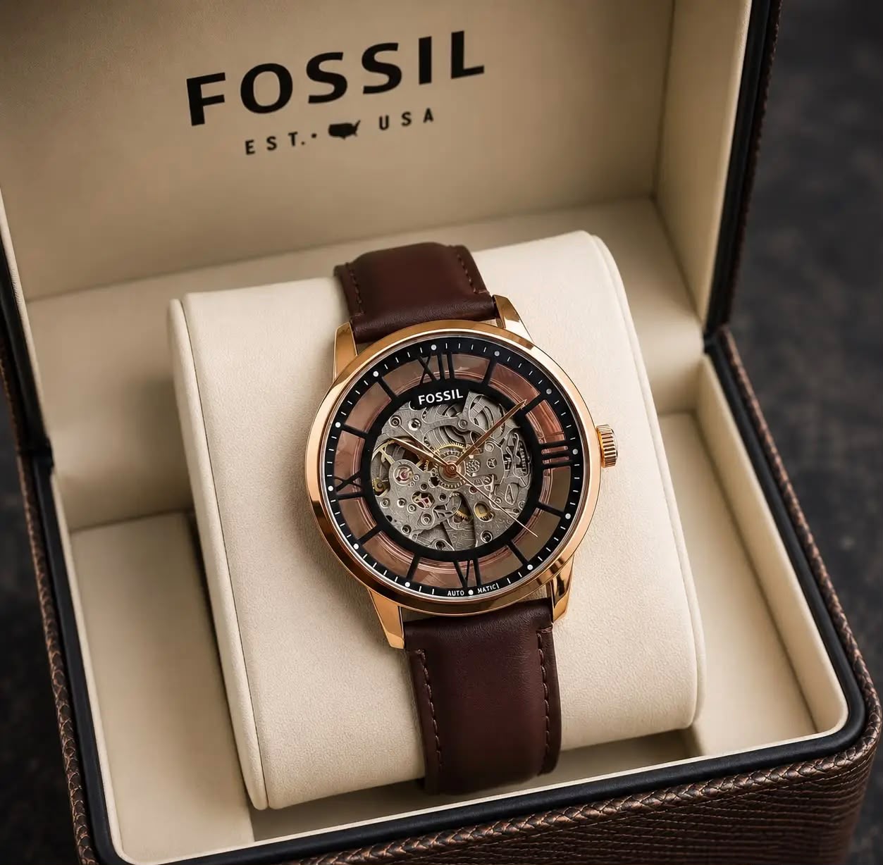 FOSSIL AUTOMATIC PREMIUM LEATHER BELT*
