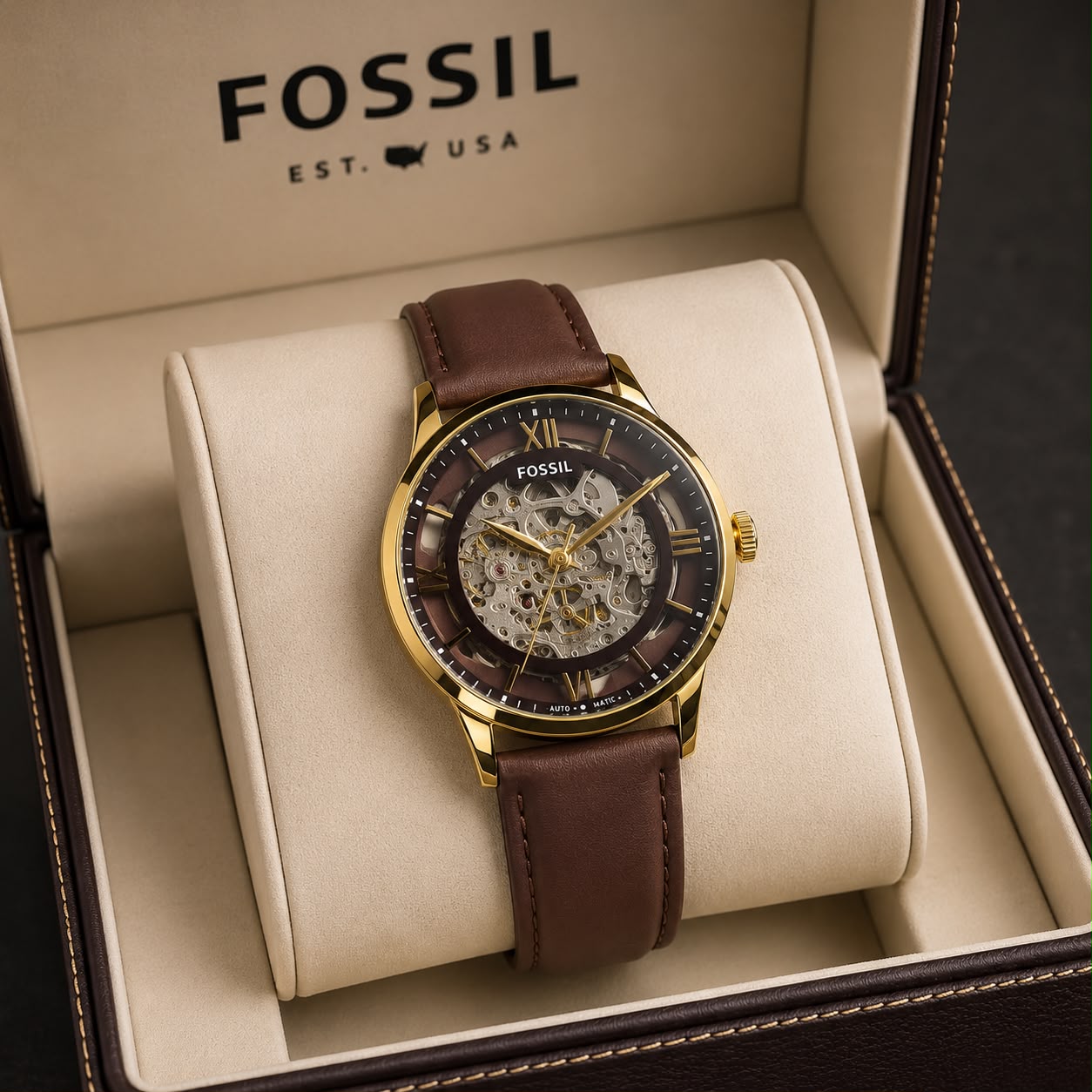 FOSSIL AUTOMATIC PREMIUM LEATHER BELT*