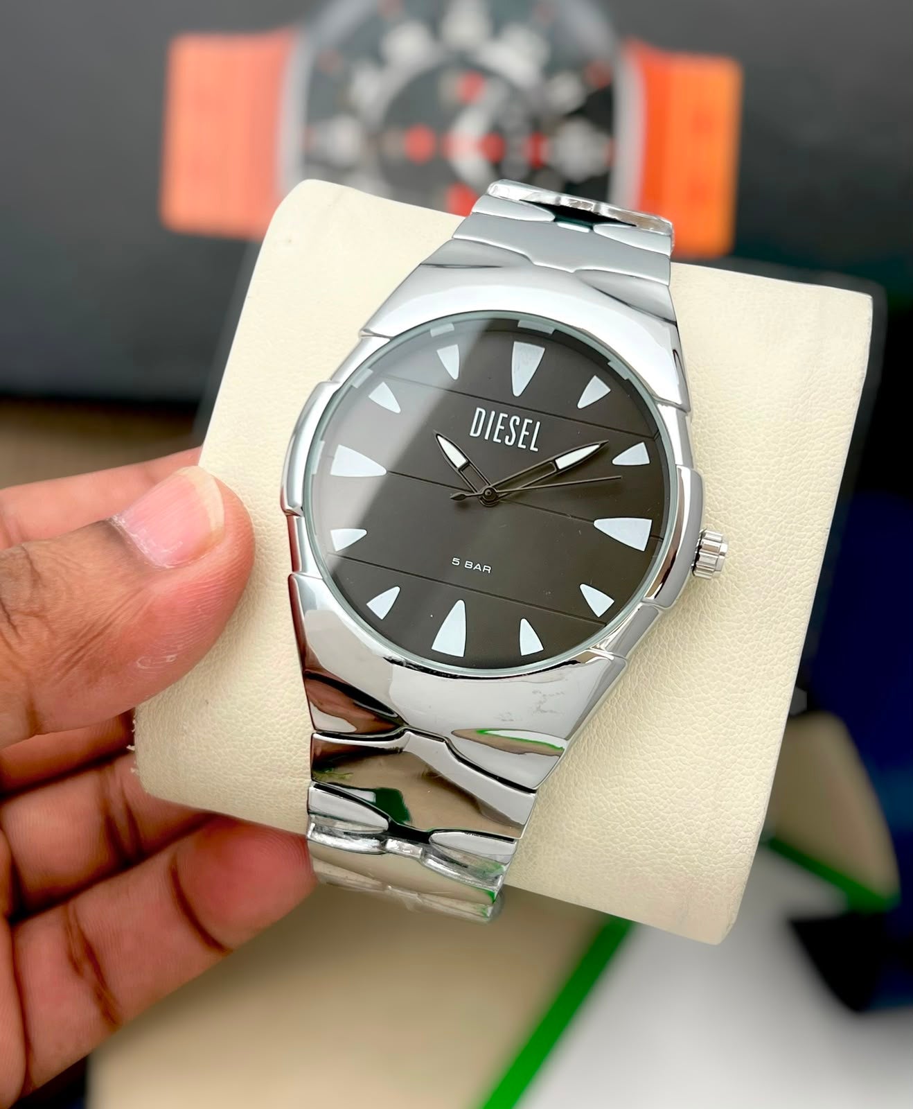 DIESEL GOLD TONE LUXURY WATCH*