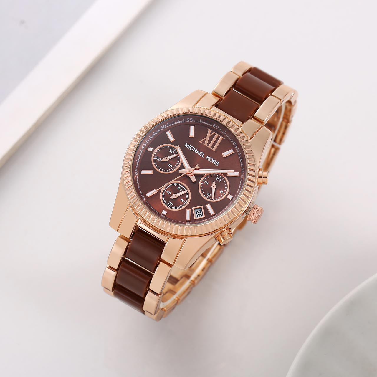 Mk ladies watch all crono and date working