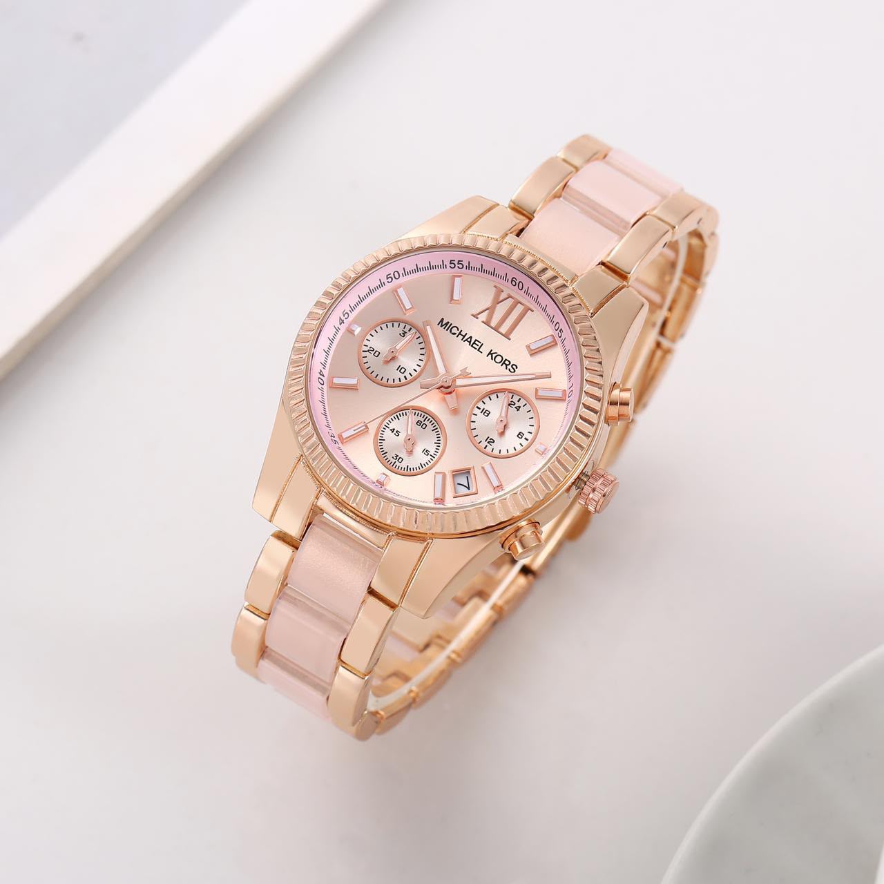 Mk ladies watch all crono and date working