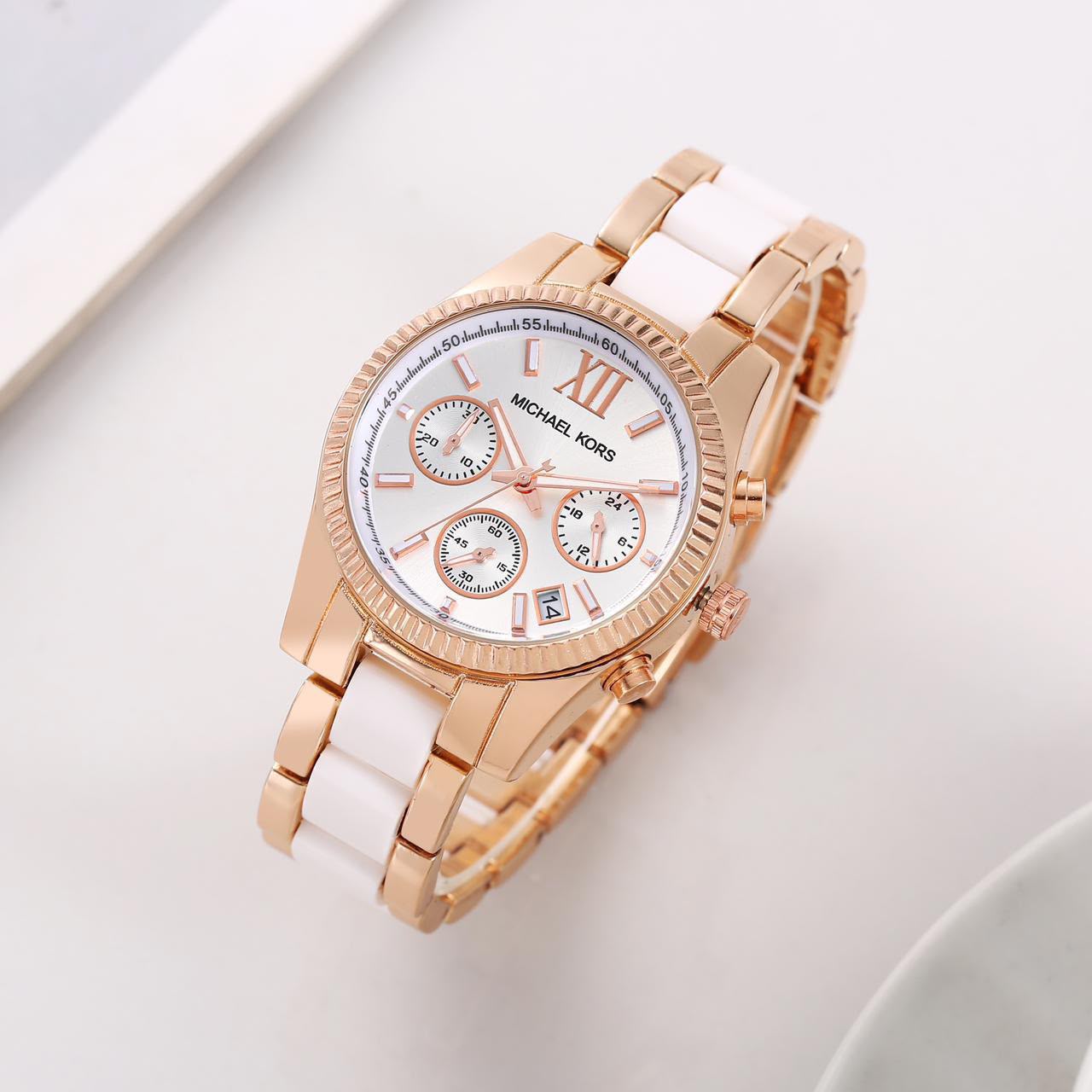 Mk ladies watch all crono and date working