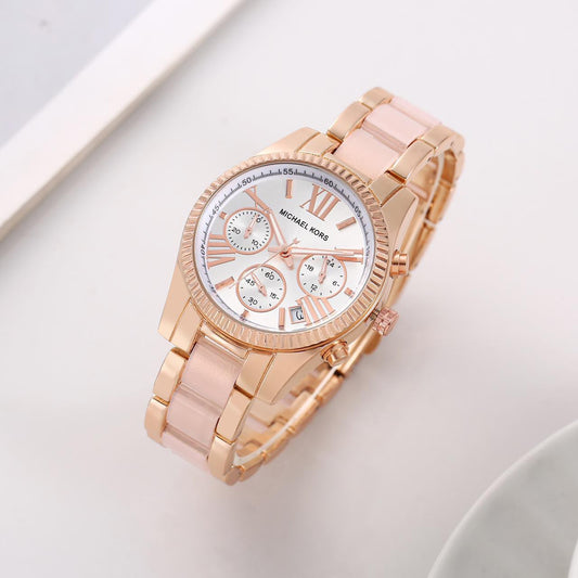 Mk ladies watch all crono and date working
