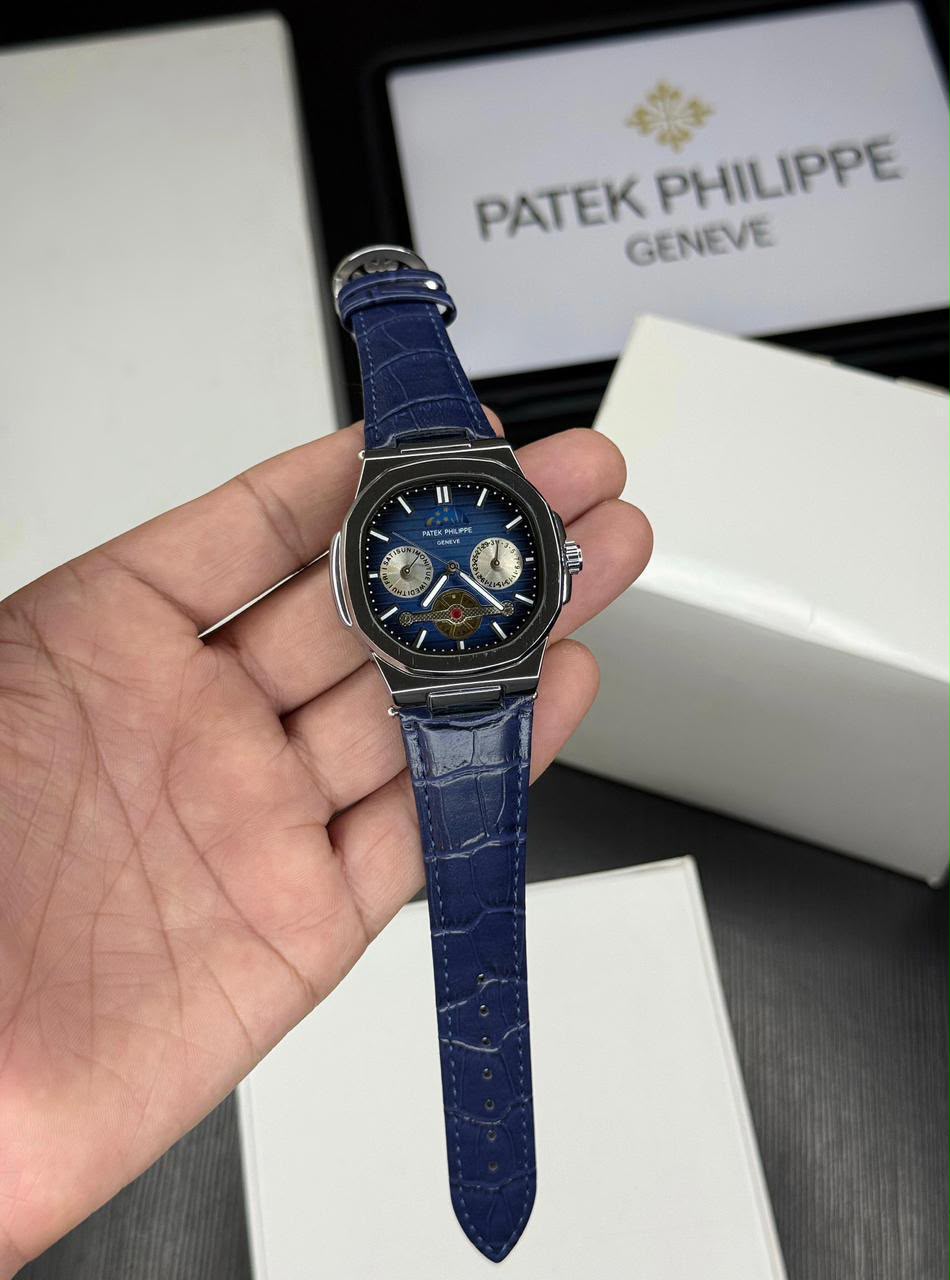 *PATEK PHILIPPE PREMIUM LEATHER WATCH*