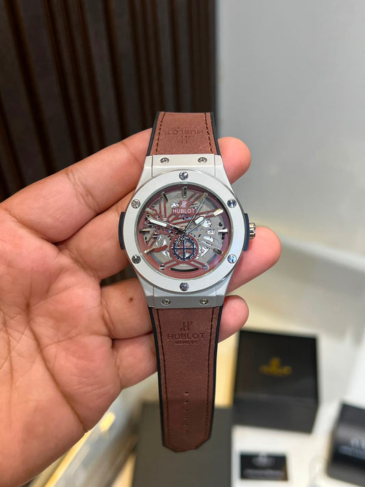 HUBLOT LEATHER BELT PREMIUM QUALITY*