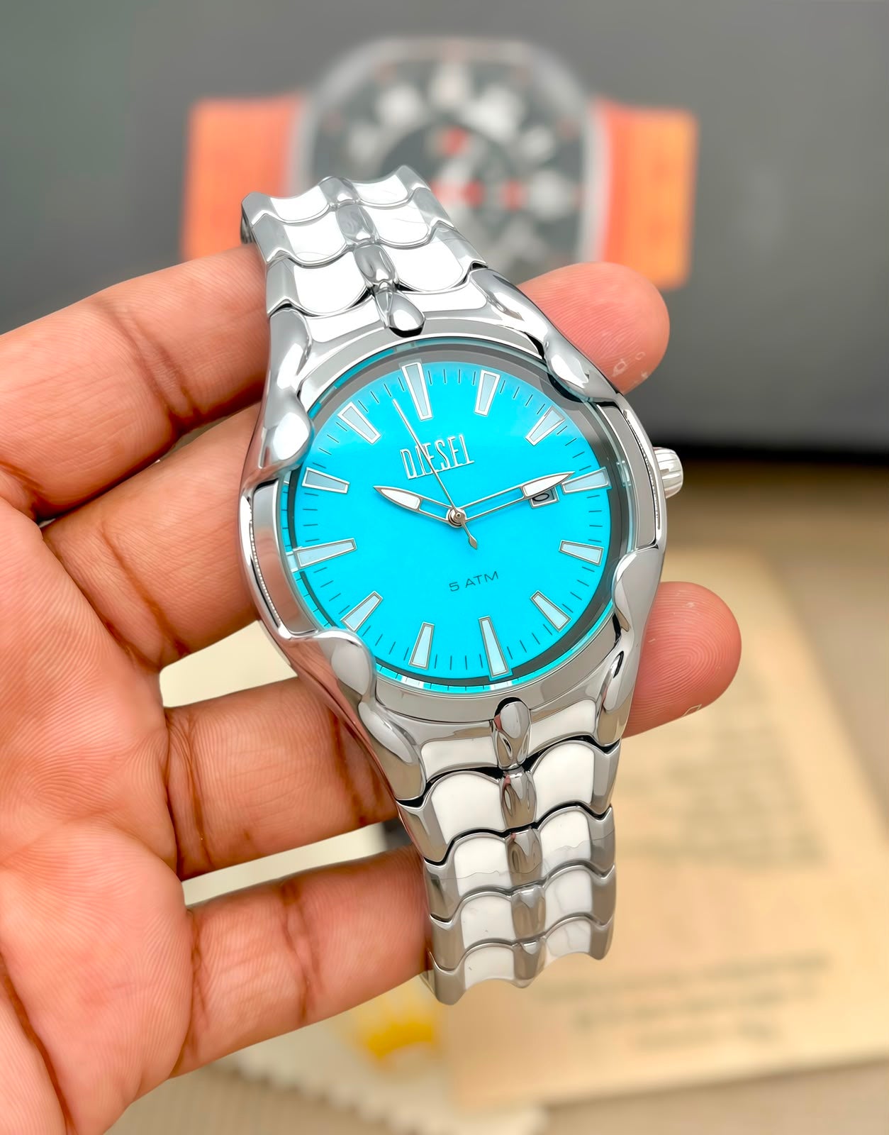 DIESEL GOLD TONE LUXURY WATCH*