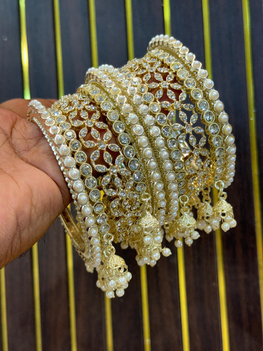 NEW JHUMKHI AD LOOK BANGLES SET