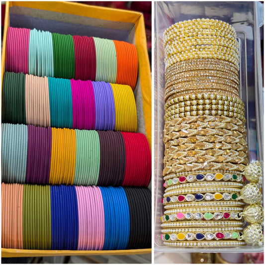 NEW COMBO OF WITH IMPORTANT SIDERS Beautiful 😍😍😍COMBO  24 dozen metal bangles 24 colors
