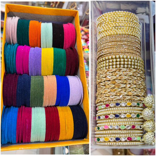 NEW COMBO OF WITH IMPORTANT SIDERS Beautiful 😍😍😍COMBO  24 dozen metal bangles 24 colors