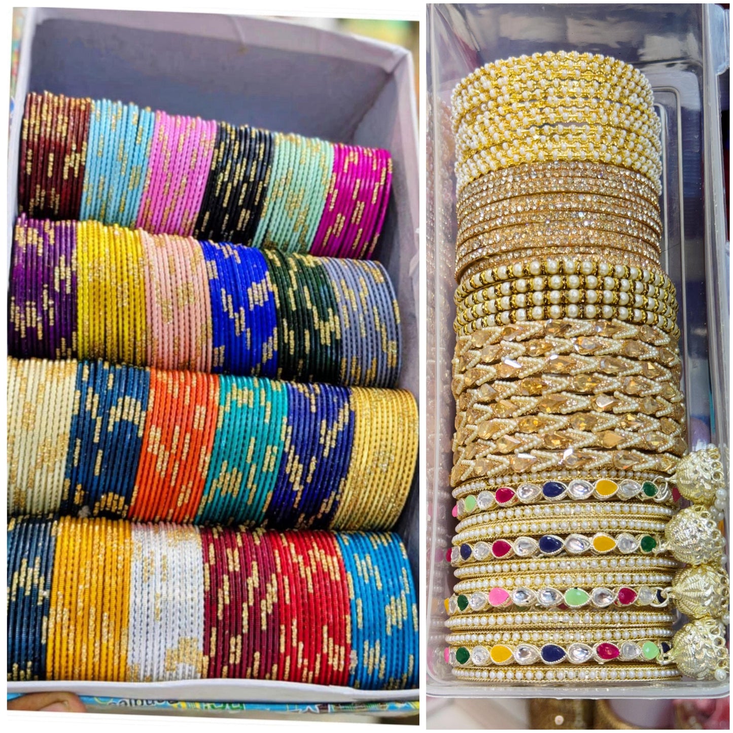NEW COMBO OF WITH IMPORTANT SIDERS Beautiful 😍😍😍COMBO  24 dozen metal bangles 24 colors