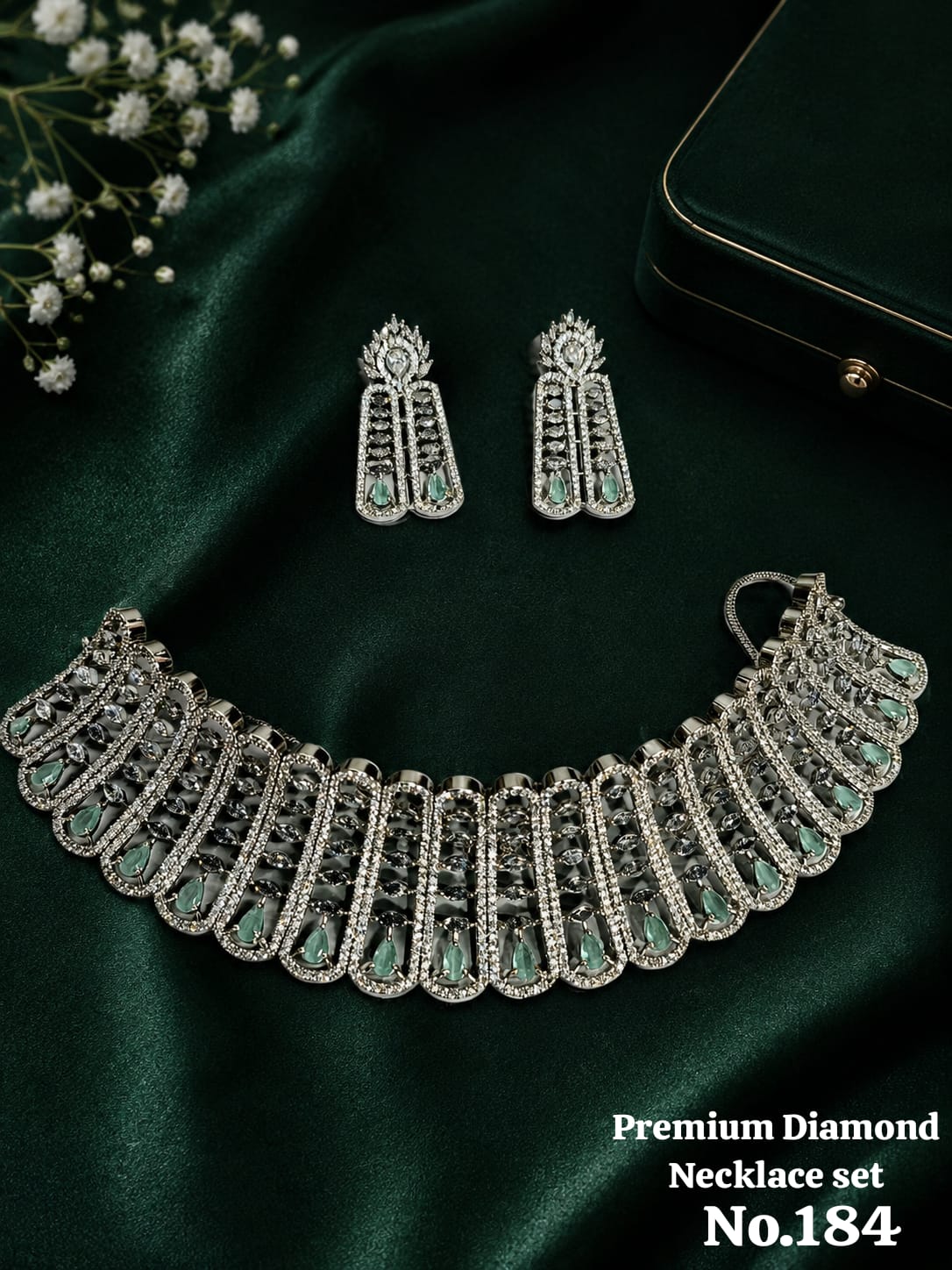 Diamond Necklace Set A perfect blend of luxury, sparkle, and timeless elegance 💎