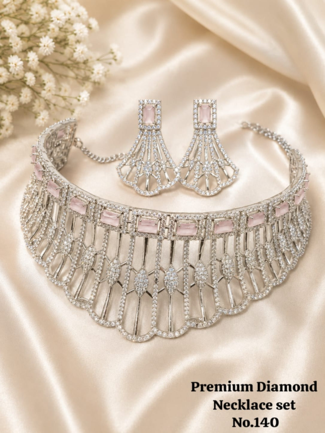 Diamond Necklace Set A perfect blend of luxury, sparkle, and timeless elegance 💎