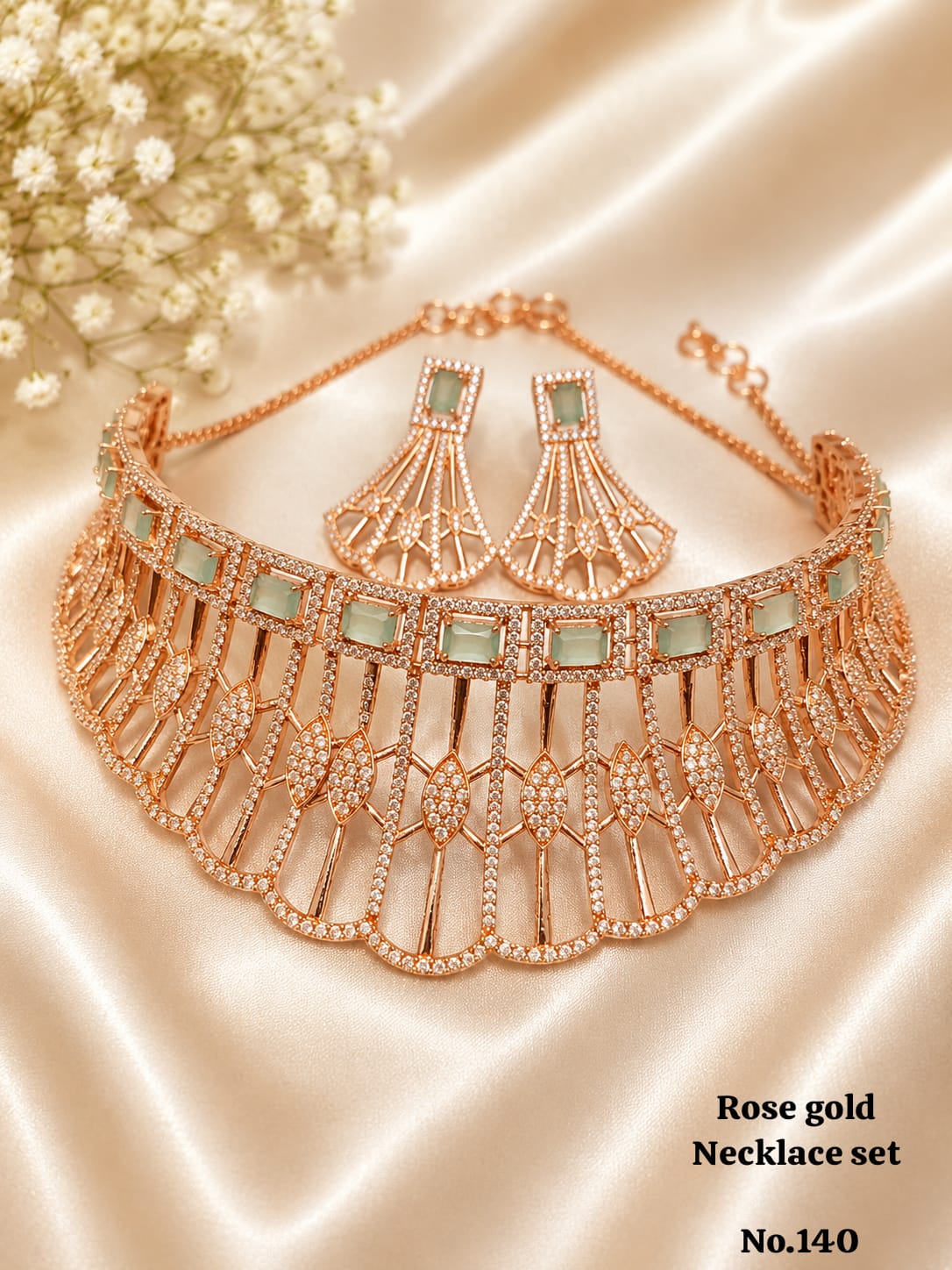 Diamond Necklace Set A perfect blend of luxury, sparkle, and timeless elegance 💎
