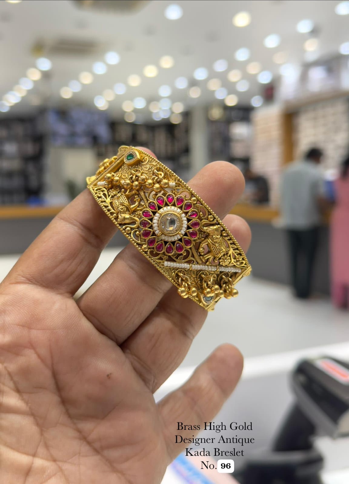 Elegant Designer Antique Kada Bracelet with a rich traditional look and premium finish 😍
