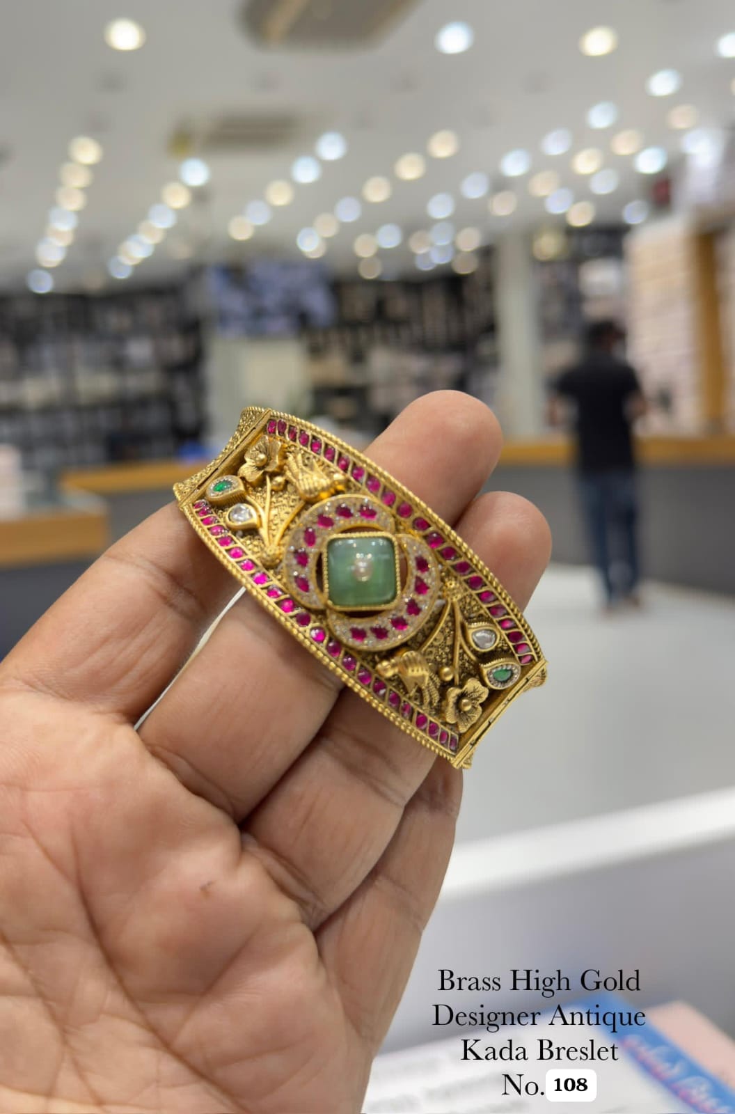 Elegant Designer Antique Kada Bracelet with a rich traditional look and premium finish 😍