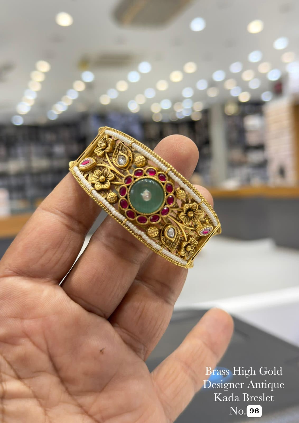Elegant Designer Antique Kada Bracelet with a rich traditional look and premium finish 😍